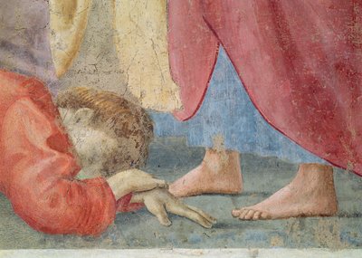 The Temptation of Adam and Eve (detail) by Tommaso Masolino da Panicale